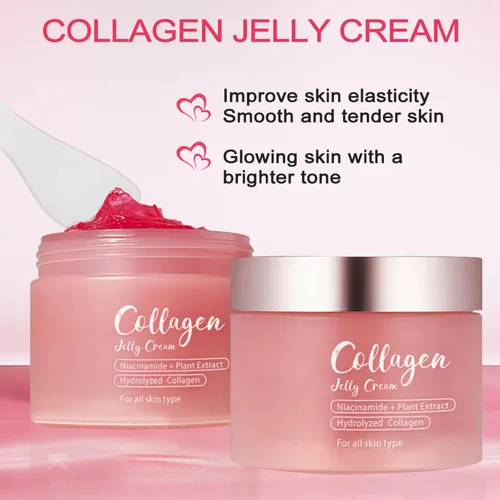Vista 4 de LOYOTICE Crema de gelatina de colágeno, contiene niacinamida y colágeno hidrolizado liofilizado, aumenta la elasticidad y la hidratación, reduce