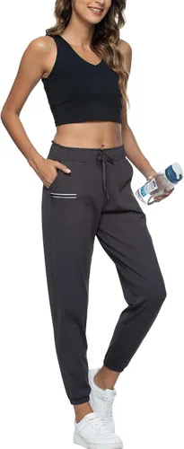 Vista 48 de Kcutteyg - Pantalones deportivos con bolsillos para mujer, diseño suave, ligero y de secado rápido, para entrenamiento, gimnasia, yoga y correr
