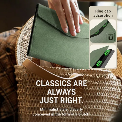 Vista 5 de CoBak Funda prémium para Kindle Paperwhite y Kindle Colorsoft de 7 pulgadas y Hanvon con correa de mano, encendido y apagado automático, elegante