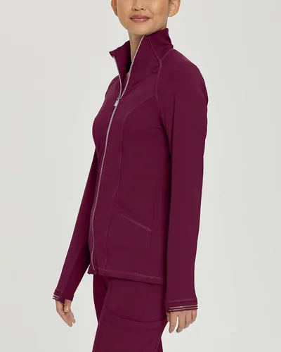 Vista 2 de Urbane Impulse Slim Fit Extreme Stretch 2-Pocket Scrub Jacket for Women 9742