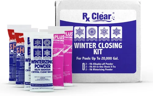 Vista 6 de Rx Clear Kit de cierre de piscina para piscinas sobre el suelo y enterradas Kit de invierno de piscina Productos químicos de cierre de invierno