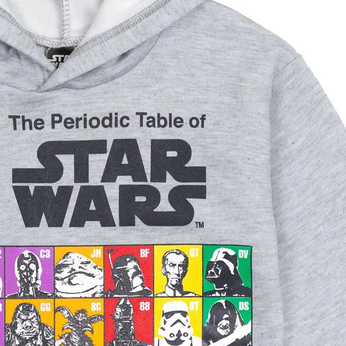 Vista 4 de STAR WARS Sudadera con capucha de forro polar para niños