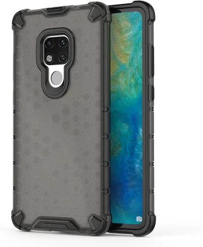Vista 23 de Pzwoxukhov Funda compatible con Huawei Nova 3i, compatible con Huawei P Smart+ 2018 Honeycomb Anti-Drop Shock-Absorbing Case Negro