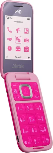 Vista 5 de HMD Teléfono Barbie Flip Desbloqueado Versión Internacional Rosa