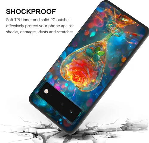 Vista 12 de Funda delgada para Google Pixel 4 XL, funda delgada de silicona de TPU suave a prueba de golpes para Google Pixel 4 XL, astronauta Galaxy