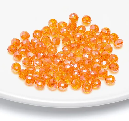 Vista 44 de 246 cuentas de cristal redondas de 0.118 pulgadas (0.118 in) con múltiples facetas sueltas espaciadoras de cristal para hacer joyas, pulseras