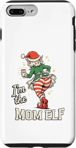 Vista 12 de I'm The Mom Elf Funny Matching Family Christmas Group Case for iPhone 16