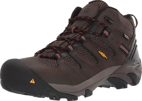 Vista 11 de Botas de trabajo impermeables con puntera de acero de altura media Lansing Mid para hombre, de KEEN Utility Mantillo/Shitake