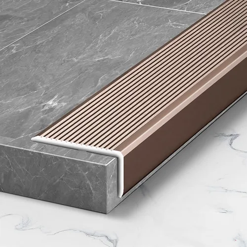 Vista 21 de ARCVOX Protector de borde de umbral en forma de L, tiras de transición para pisos resistentes a la suciedad, protector de borde de aluminio