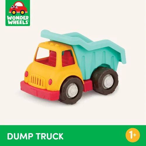 Vista 5 de Battat – Wonder Wheels – Camión Volquete para Niños Pequeños – Partes Movibles – Juguete de Construcción Duradero y Robusto – Reciclable Toddler