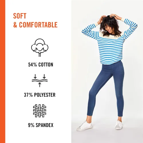 Vista 4 de HUE - Leggings de cintura alta ultra suaves para mujer