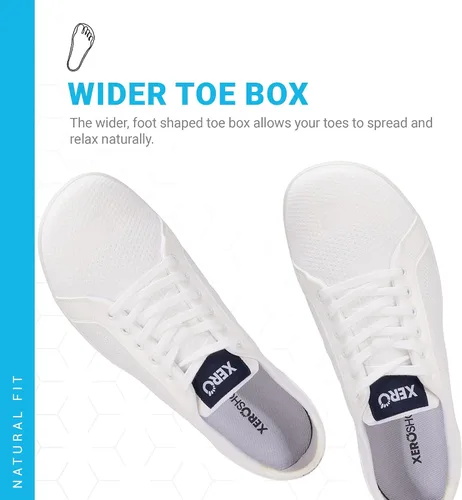 Vista 2 de Xero Shoes Zapatos casuales para caminar descalzos para hombre Dillon Zapatos clásicos para caminar para hombre Cero caída, puntera ancha
