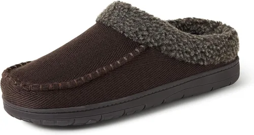 Vista 12 de Dearfoams Zapatilla de casa tipo zueco para hombre Brendan de espuma viscoelástica transpirable para interiores y exteriores con anchos amplios
