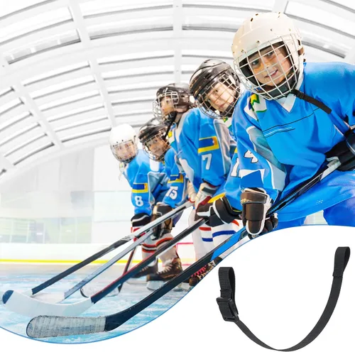 Vista 5 de Hockey Helmet Chin Strap Single Snap Detachable Sports Strap Replacement Ear Loops adjustable buckle Accessory Repair Kit