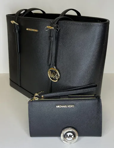 Vista 5 de Michael Kors MICHAEL Michael Kors Jet Set - Bolso de hombro grande TZ de viaje con doble cierre para la muñeca