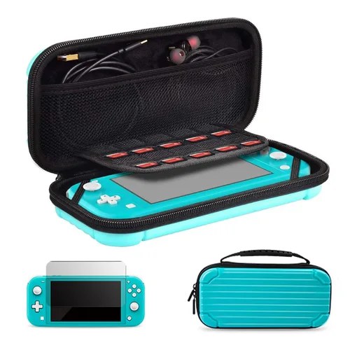 Vista 15 de CALLCASE Carrying Case for Switch Lite with Glass Screen Protector, Portable Hard Shell Travel Case Storage Bag for Switch Lite Console and