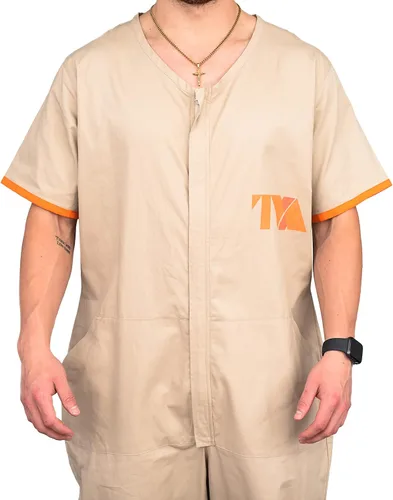 Vista 4 de La variante mono traje de prisionero uniforme disfraz de Halloween La Autoridad Variante Cosplay