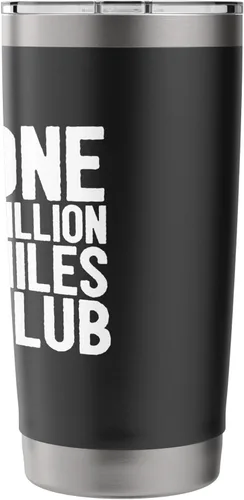 Vista 2 de One Miles Club - Vaso aislado de acero inoxidable con aislamiento de acero inoxidable Negro