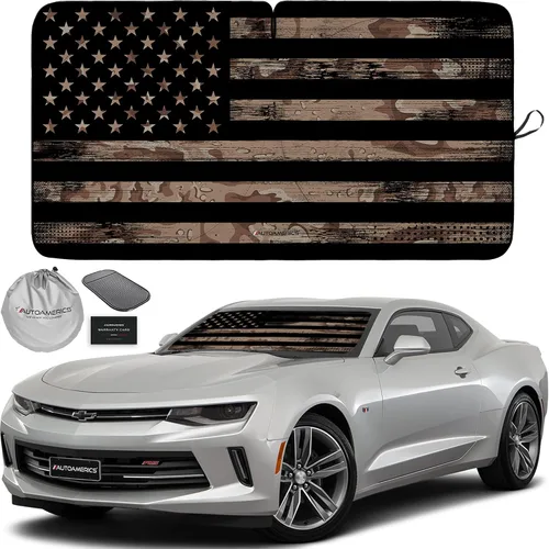 Vista 19 de Parasol de Parabrisas de Una Pieza - Parasol Cromado Líquido Plegable para Ventana Delantera de Auto para Carros SUV Camión - Protector Visor