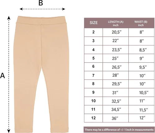 Vista 6 de Lilax leggings largo completo, resistentes, básicos para muchachas