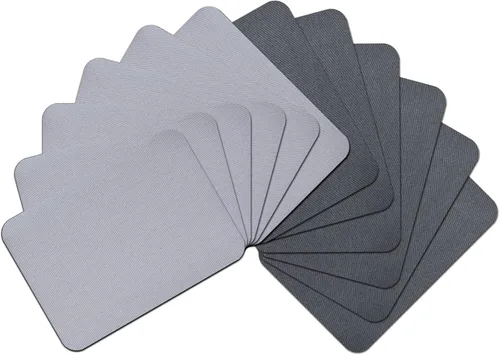 Vista 32 de 15 piezas de parches de tela de calidad premium para planchar por dentro y por fuera, adhesivo más fuerte, algodón, rojo, verde, azul, marrón