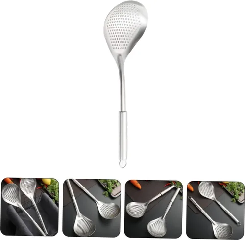 Vista 3 de Colador de fideos ergonómico para freír para uso doméstico, accesorio esencial de cocina para cocinar y preparar alimentos, herramienta colador
