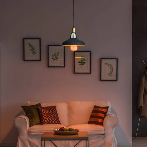 Vista 8 de Himalayan Glow Bombillas LED de lámpara de sal equivalente a 60 W, brillo ámbar cálido, bombilla Edison E26 regulable para decoración, hogares