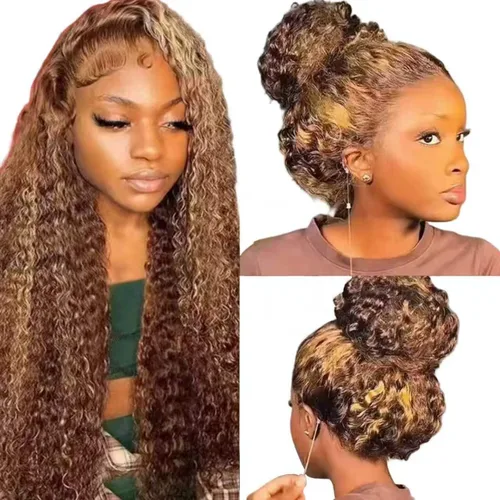 Vista 29 de Pelucas de cabello humano con encaje frontal de 13 x 6 pulgadas, color borgoña 99j