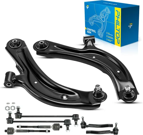Vista 44 de PHILTOP 6 piezas de brazo de control delantero inferior con barra estabilizadora de rótula para Nissan Rogue 2014-2020 Rogue Sport 2017-2022 Qashqai