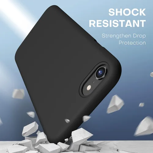 Vista 3 de CellEver Funda de silicona resistente para iPhone SE 2022 (3ª generación)/iPhone SE 2020 (2ª generación)/iPhone 8/7 - Protección militar contra