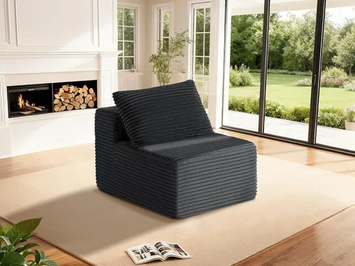 Vista 133 de Sofá modular de gran tamaño de 108 pulgadas, cómodo sofá deshuesado en forma de U para sala de estar, asientos extra profundos, sin montaje, sofá