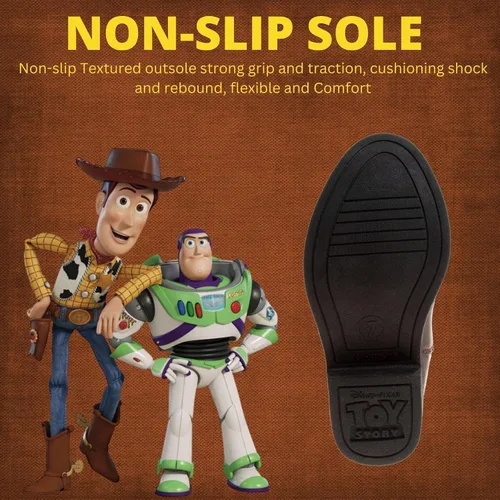 Vista 4 de Disney Pixar Toy Story Woody - Botas vaqueras occidentales para niños pequeños