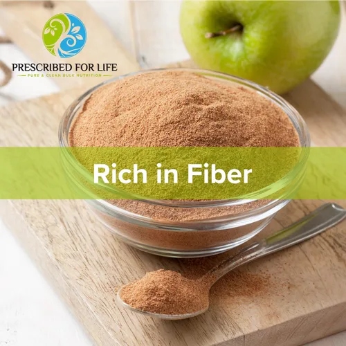 Vista 4 de Prescribed For Life Polvo de fibra de manzana, suplemento natural de fibra de manzana, vegano, sin OMG, sin gluten (2.2 lbs)