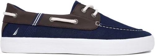 Vista 2 de Nautica Zapato náutico con cordones para hombre, mocasín casual con dos ojales, zapatilla de deporte de moda - Galera