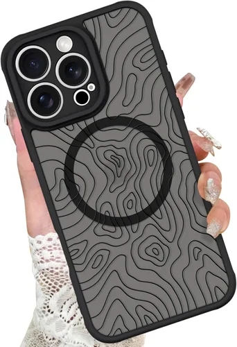 Vista 36 de KANGHAR - Funda para iPhone 11 [Compatible con Magsafe] Patrón estampado de leopardo Lindo guepardo Funda protectora magnética para niñas, mujeres