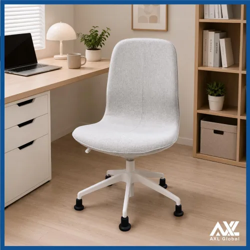 Vista 6 de AXL 10mm Stem Bell Glides Compatible with IKEA Office Chairs - 61mm High Profile, High-Strength Nylon Stationary Feet, Replace Caster Wheels with