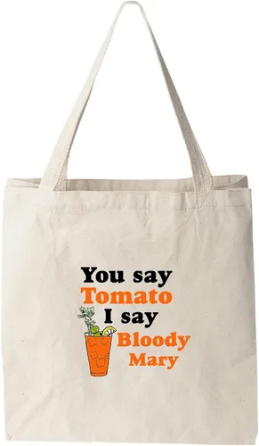 Vista 8 de Moonlight Makers 100% Cotton Canvas, Natural Tote Bag, Full-Color Tote, Funny Design - Beverage