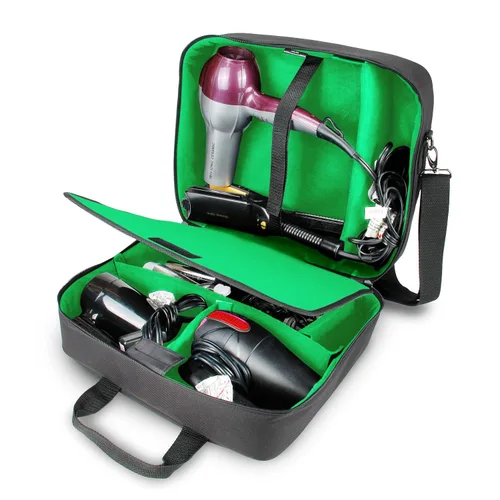 Vista 12 de Bolsa de viaje grande para estilista de USA Gear - Estuche para salón de cabello - Interior personalizable con divisores ajustables - Se adapta a