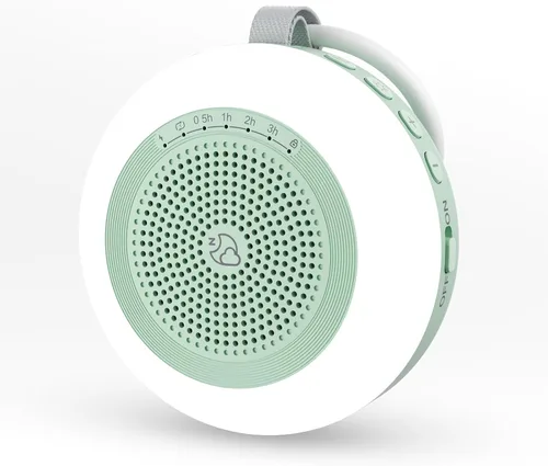 Vista 9 de Máquina de Sonido Portátil para Bebé, LEICEX Máquina de Ruido Blanco, 33 Sonidos Relajantes, Luz Nocturna de 10 Colores Máquina de Sueño para Bebés