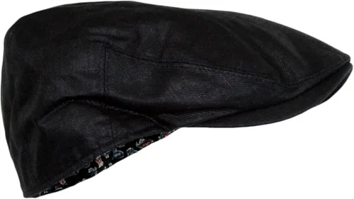 Vista 5 de Sombrero plano de golf Gatsby Newsboy de lino para hombre