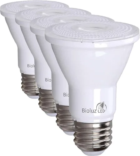 Vista 13 de Bioluz LED PAR20 Bombillas LED de luz diurna de 5000K, 90 CRI, bombilla LED regulable, 5.5W = reemplazo de 75W, base estándar E26, ángulo de haz