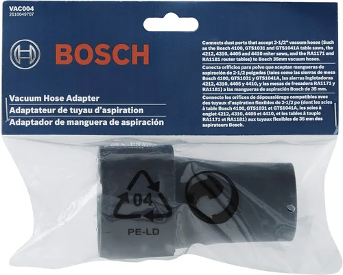 Vista 4 de Bosch VAC004 Adaptador de puerto de manguera de polvo de 2-12 pulgadas a 1.378 in
