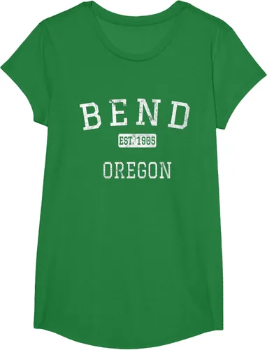 Vista 50 de Bend Oregon OR Camiseta vintage, Negro