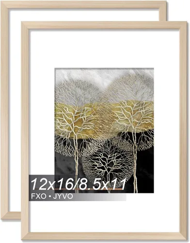 Vista 53 de Fxojyvo Marco de Fotos de 4x6, Muestra Foto de 3.5x5 con Paspartú o 4 x 6 Sin Paspartú, Liviano y de Alta Transparencia Marco de 4 por 6 para Pared