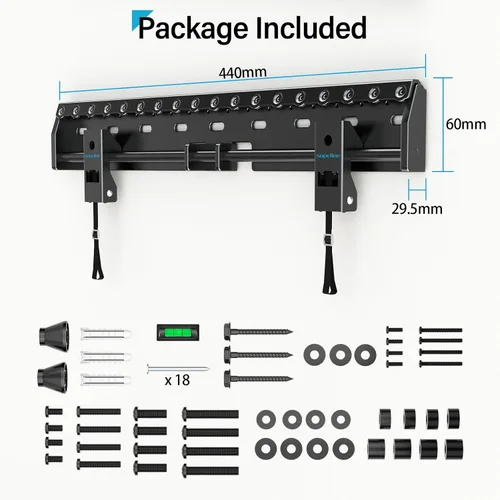 Vista 7 de Soporte de pared para TV de 26 a 65 pulgadas de hasta 154 libras