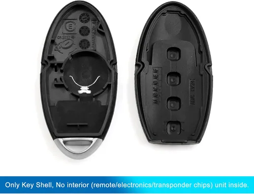 Vista 4 de X AUTOHAUX 2 unids 4 botones sin cortar insertar llavero control remoto caso Shell para Nissan Altima 2007-2012 Maxima 2010-2014 reemplazo