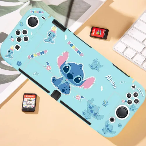 Vista 7 de PERFECTSIGHT Funda protectora compatible con Nintendo Switch OLED Funda delgada antiarañazos a prueba de golpes para NS Switch y Joy-Con, bonita