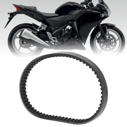 Vista 6 de Drive Belt Replacement for Motorbike, Hard Rubber Transmission Part 669-18 - 30 Black - Durable Reinforced Material, Stable Performance for GY6-60