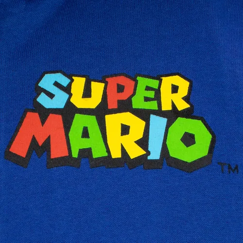 Vista 3 de SUPER MARIO Sudadera con capucha y cremallera para niños Mario y Luigi para niños