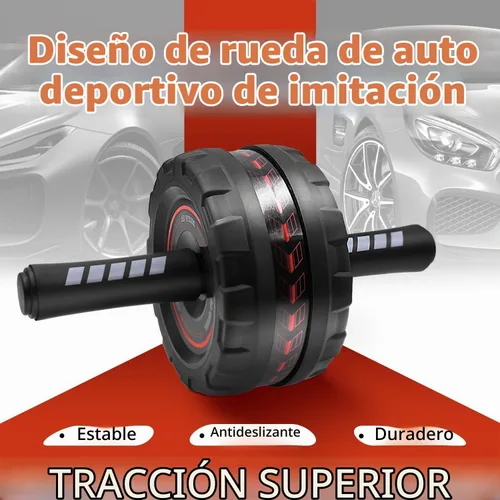 Vista 6 de Ab Roller Wheel,Stable Wide Wheel For Beginner,Men,Women,Abs & Core Workout Equipment For Home Gym With Knee Pad,Abdominal Wheel For Full-Body Rueda